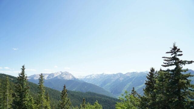 A scenic Vail mountain view for a perfect Vail Wedding Setting